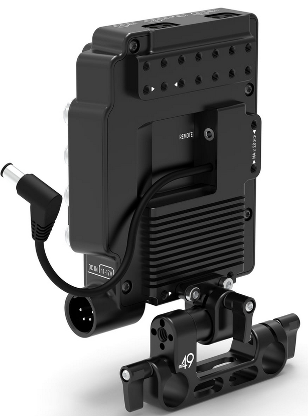MID49 Power Distribution Box DB-11 (Sony FX6, V-Mount) Rod Mounted