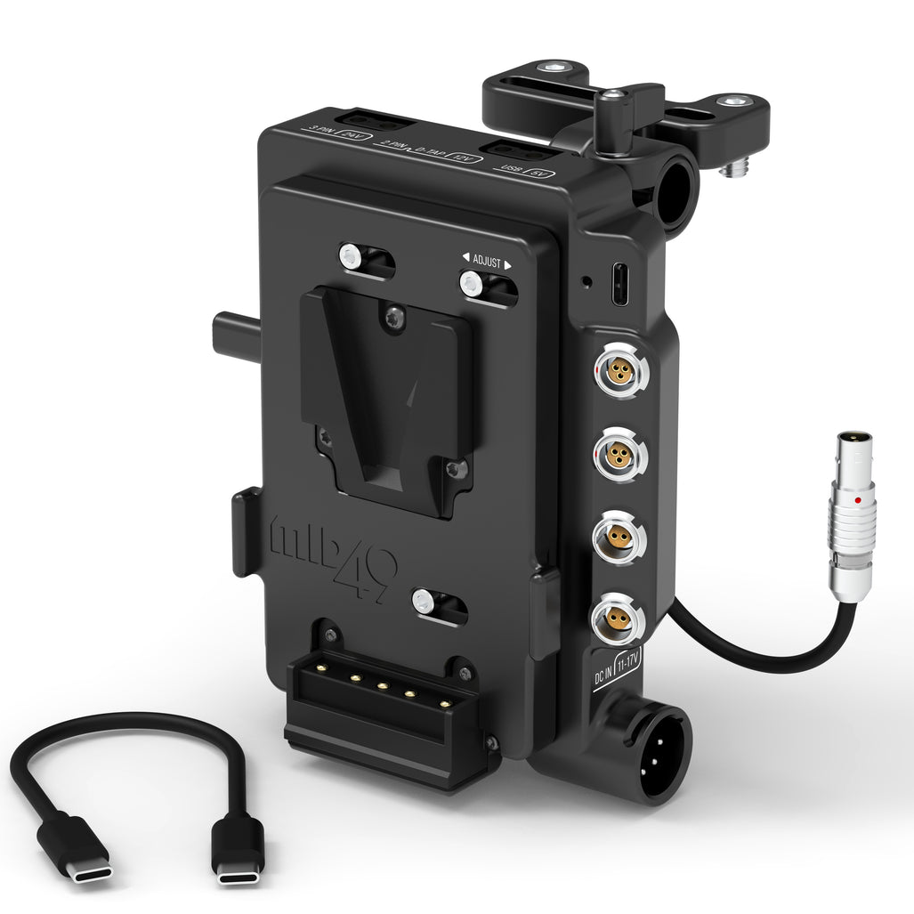 MID49 Power Distribution Box DB-9 (Blackmagic PYXIS, V-Mount) Camera Mounted